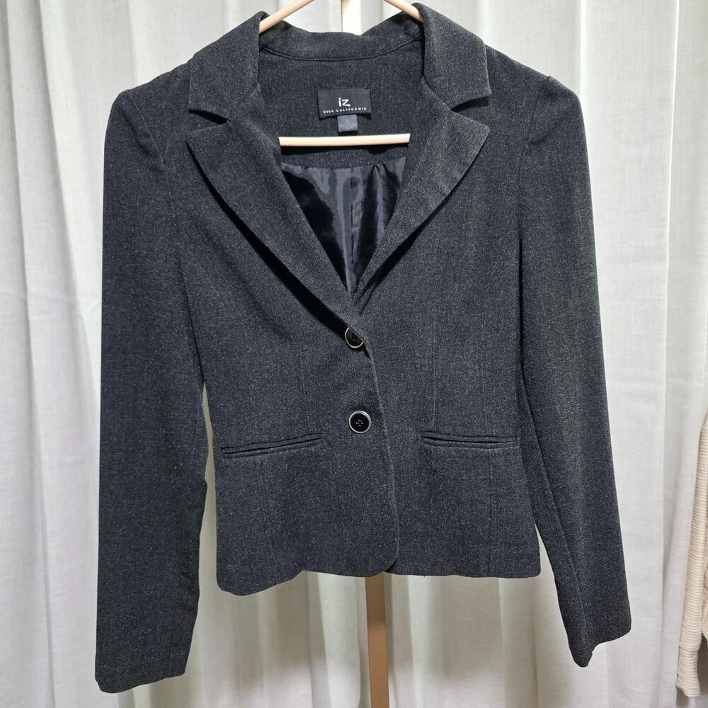 Iz-byer Women's Grey and Black Jacket